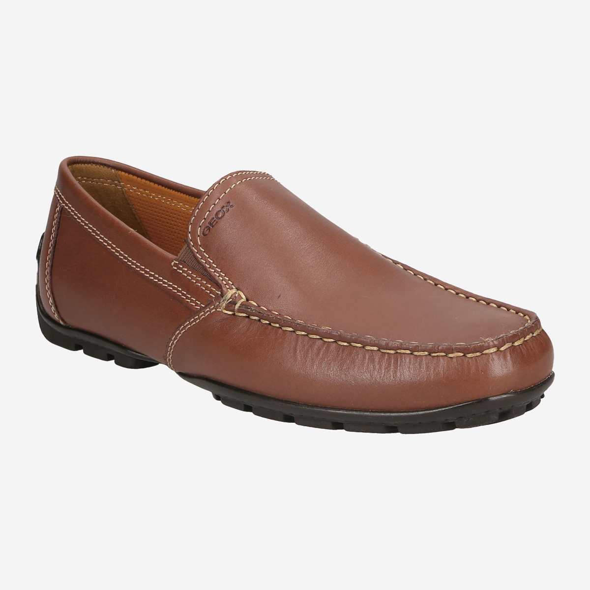 Geox brown leather clearance shoes