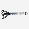 Bergal flat thin waxed black - Black - Back view
