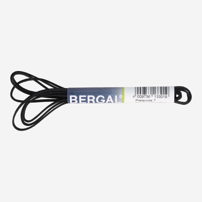 Bergal flat thin waxed black - Black - Back view