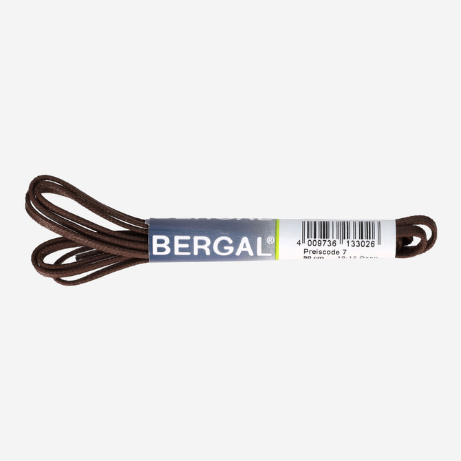 Bergal flat thin waxed brown - Dark brown - Back view