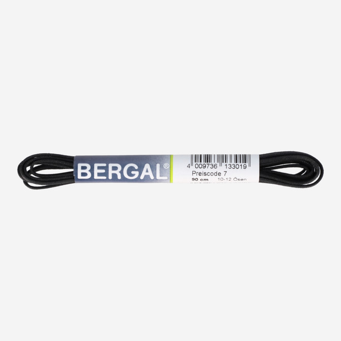 Bergal flat thin waxed black - Black - Front view