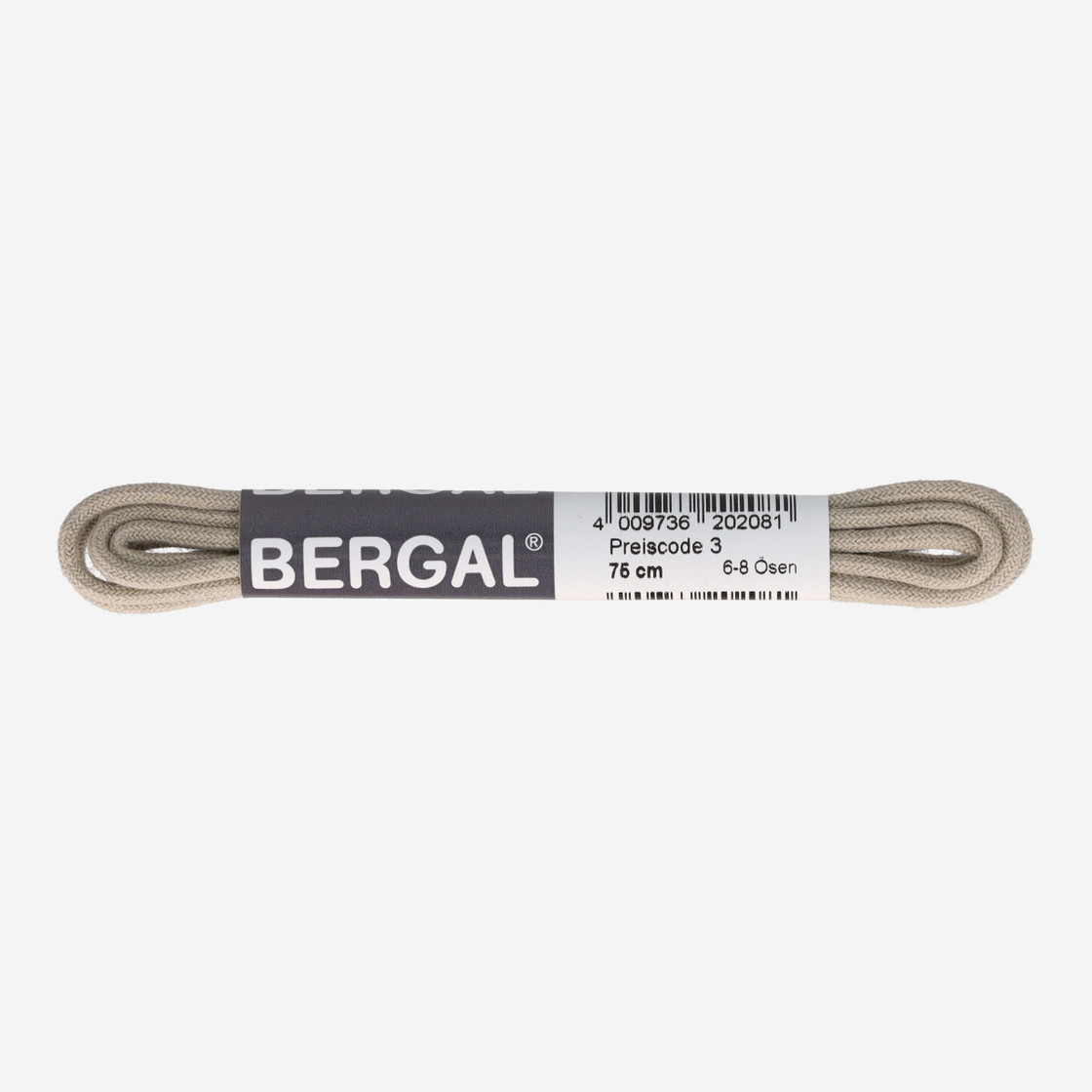 Bergal Round gray - Gray - Front view