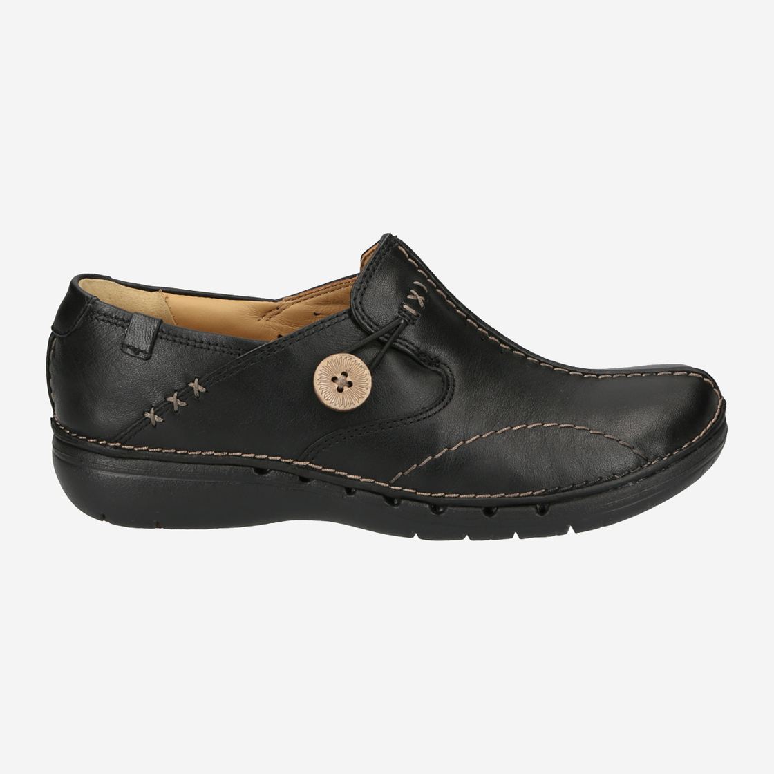 Clarks UN LOOP - Black - Rear View