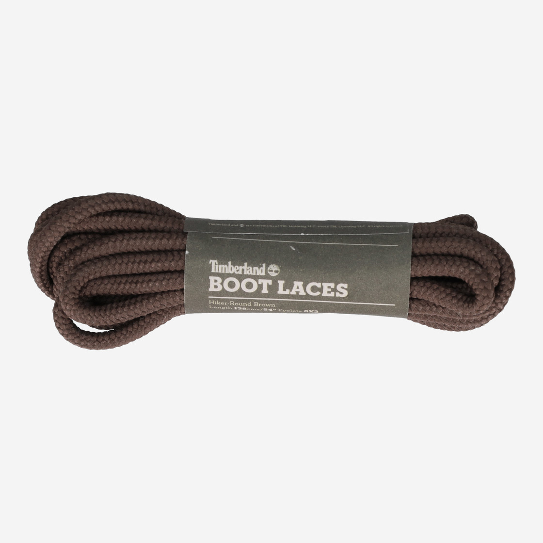 Timberland HIKER LACES 138cm - Dark brown - Front view