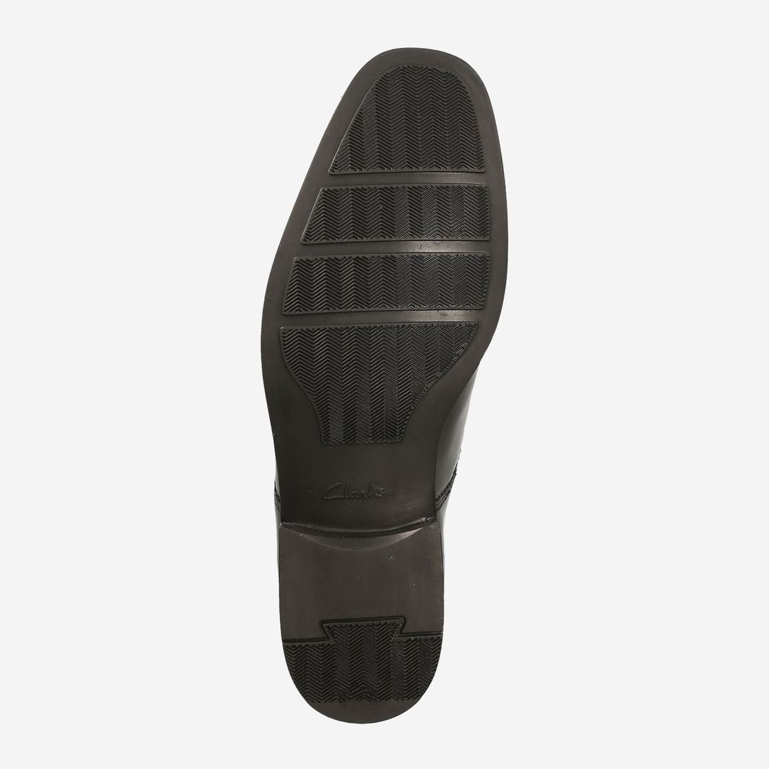 Clarks Tilden Plain - Black - Top View