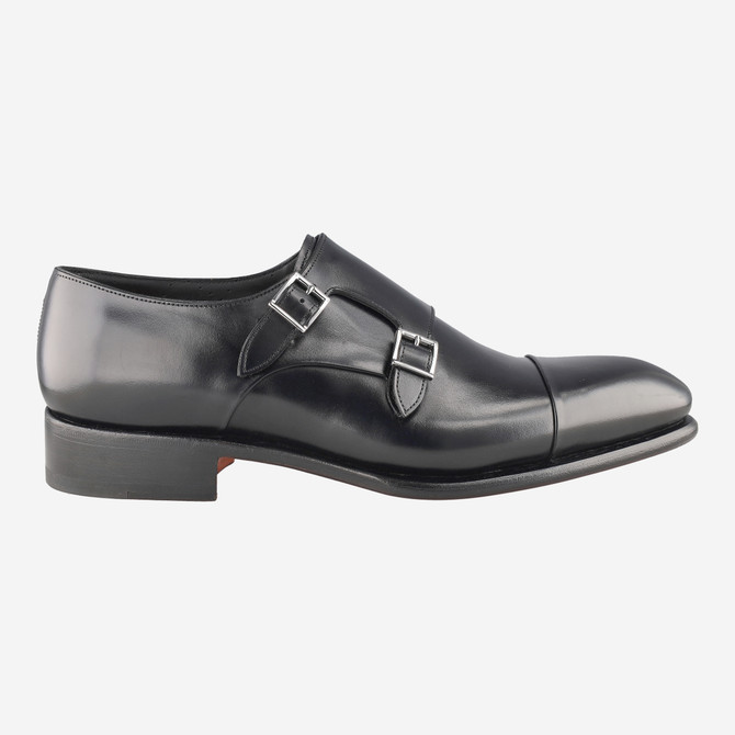 Santoni 11652 N01 - Schwarz - Rückansicht