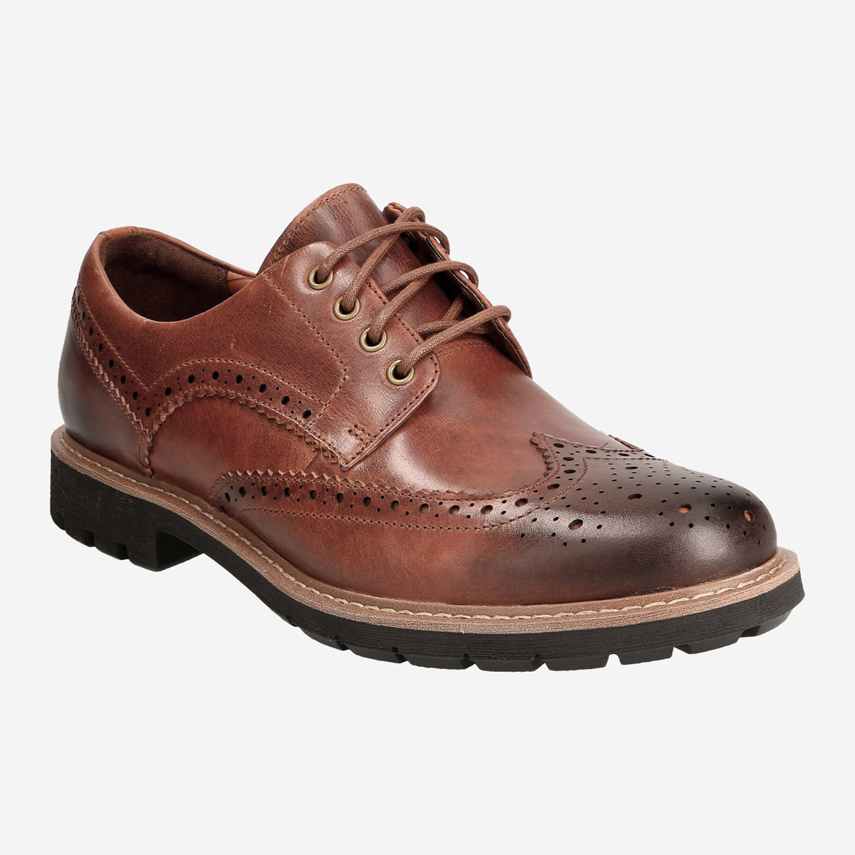 Clarks cream brogues on sale