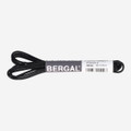 Bergal round laces thin waxed - Black - Back view