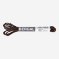 Bergal round laces thin waxed - brown, dark - back view