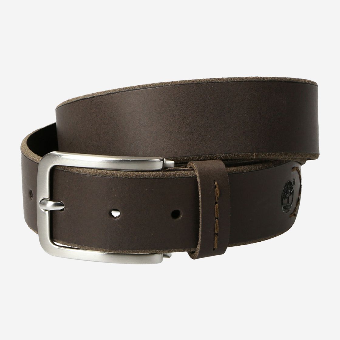 Timberland Man Cow Leather Belt - Brown - Front View