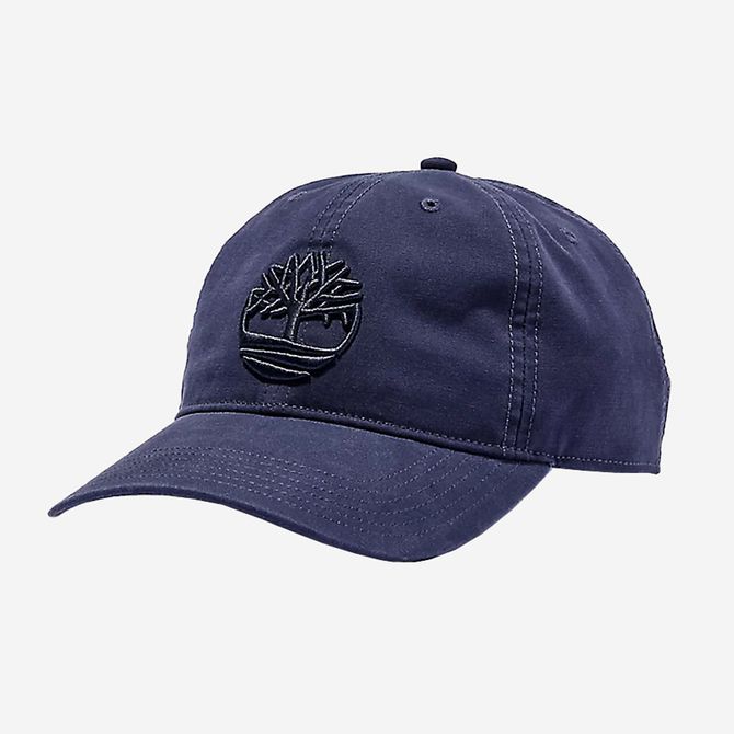 Timberland Cotton Canvas Baseball Cap - Blue - Front View