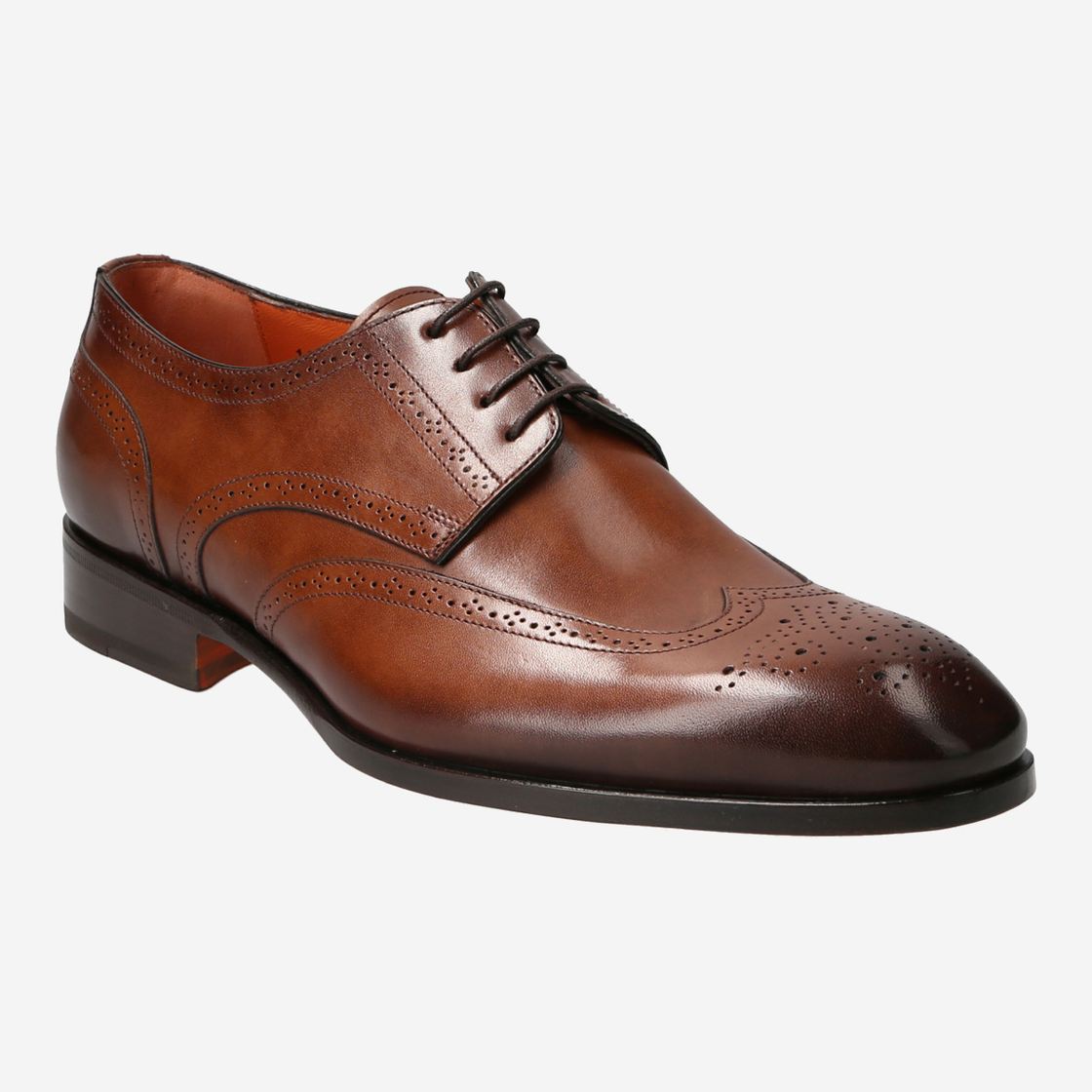 Santoni 16049 M52 - Brown - front view