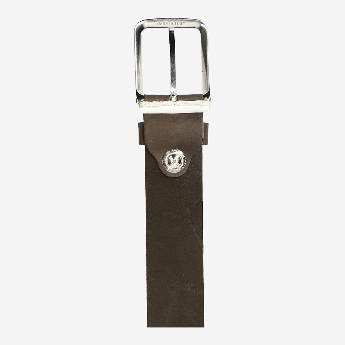 Timberland Man Cow Leather Belt - Brown - Top View