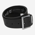 Timberland Casual Leather Man Belt - Black - Rear View