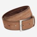 Timberland Washed Leather Belt - Brown - Rear View