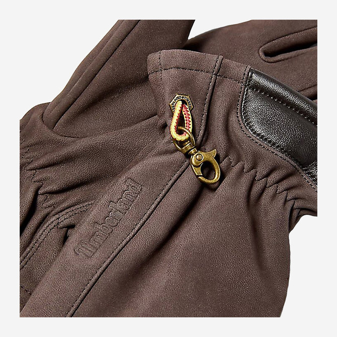 Timberland Nubuck Glove W Touch Tips - Brown - Rear View