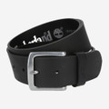 Timberland Casual Leather Man Belt - Black - Front View