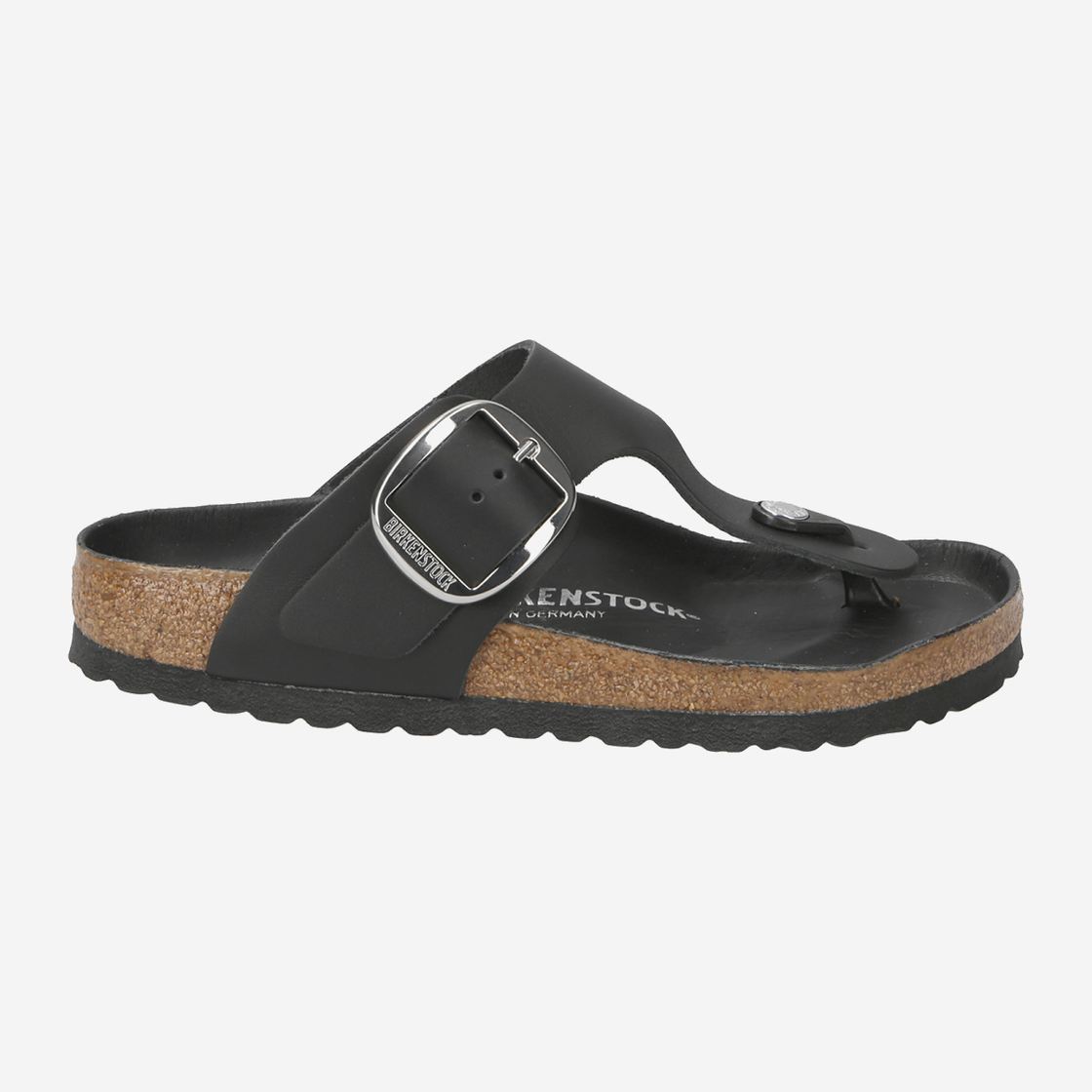 birkenstock Gizeh Big Buckle - Black - Rear View