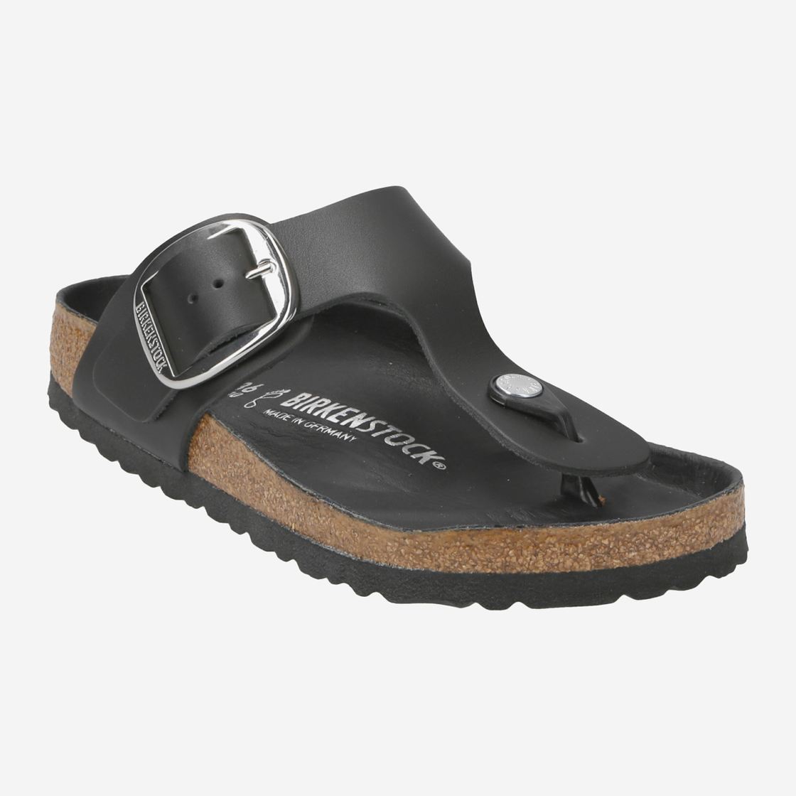 birkenstock Gizeh Big Buckle - Black - Front View