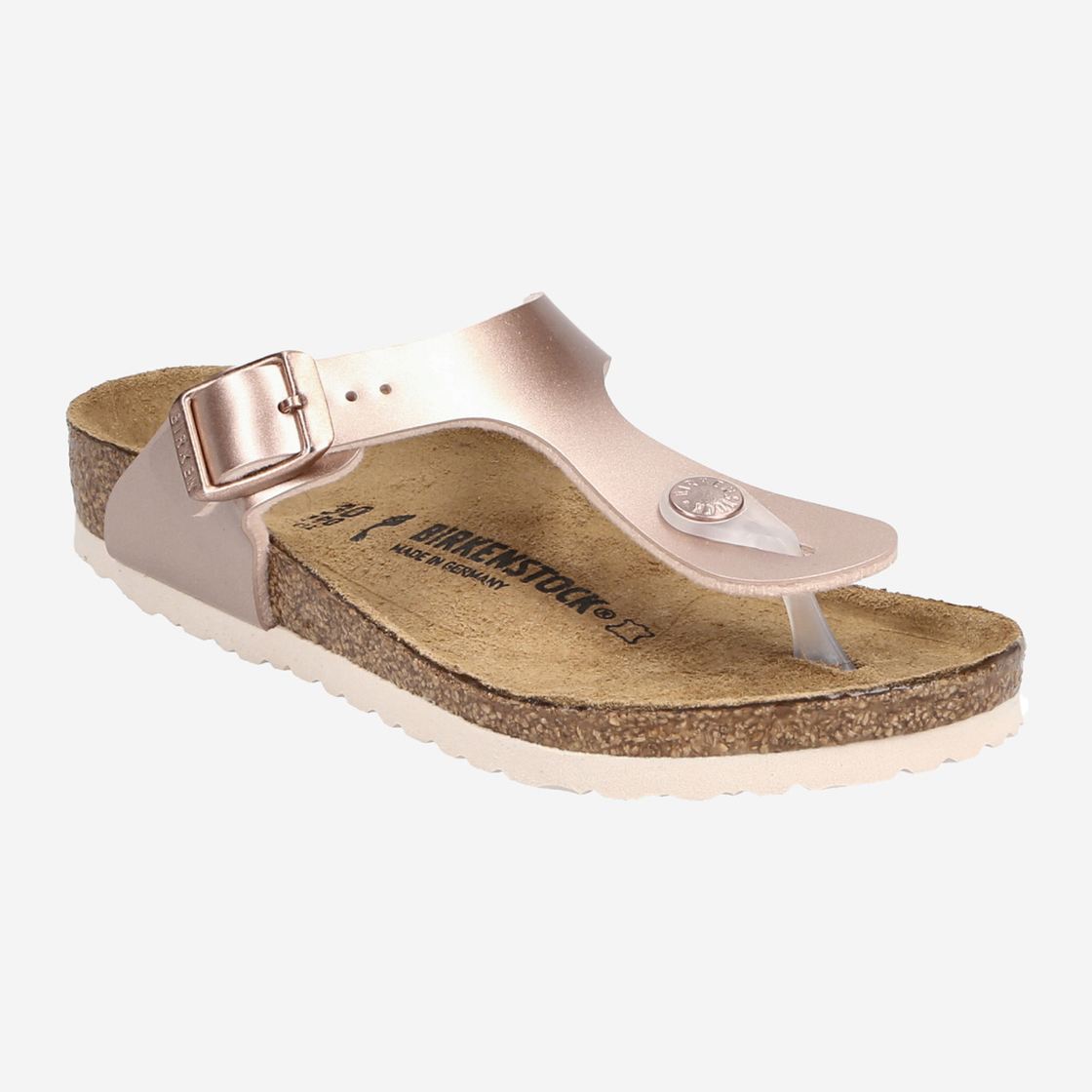 birkenstock Gizeh - Red, metallic - front view