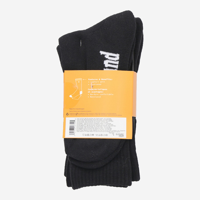 Timberland A1XKA 001 Set of 3 Women's Sock - Black - Side View