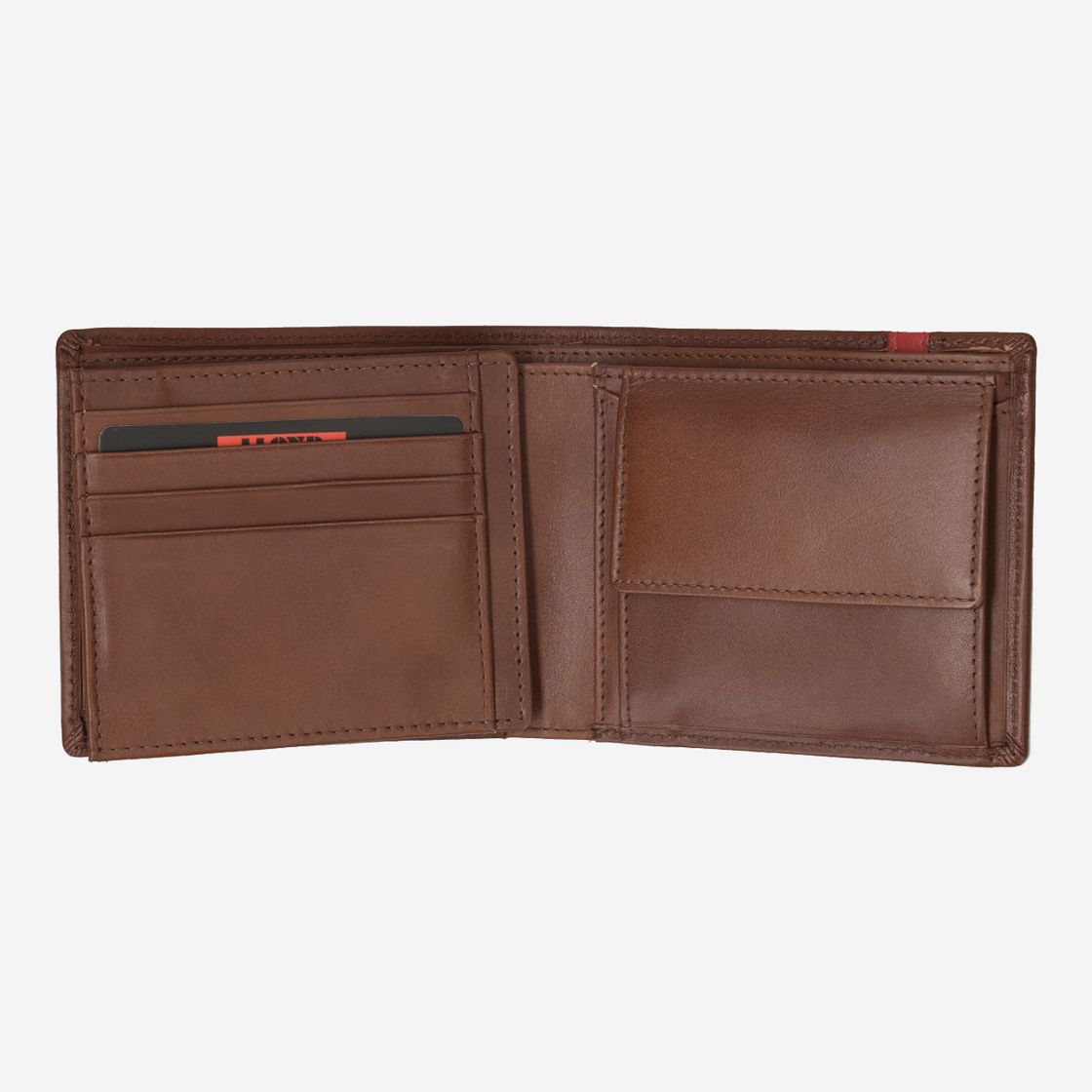 Lloyd Wallet Landscape - Brown - Rear View