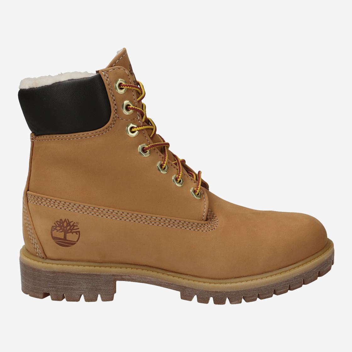 Timberland A2E31 6 in Premium Fur/Warm Li - Yellow - Rear View