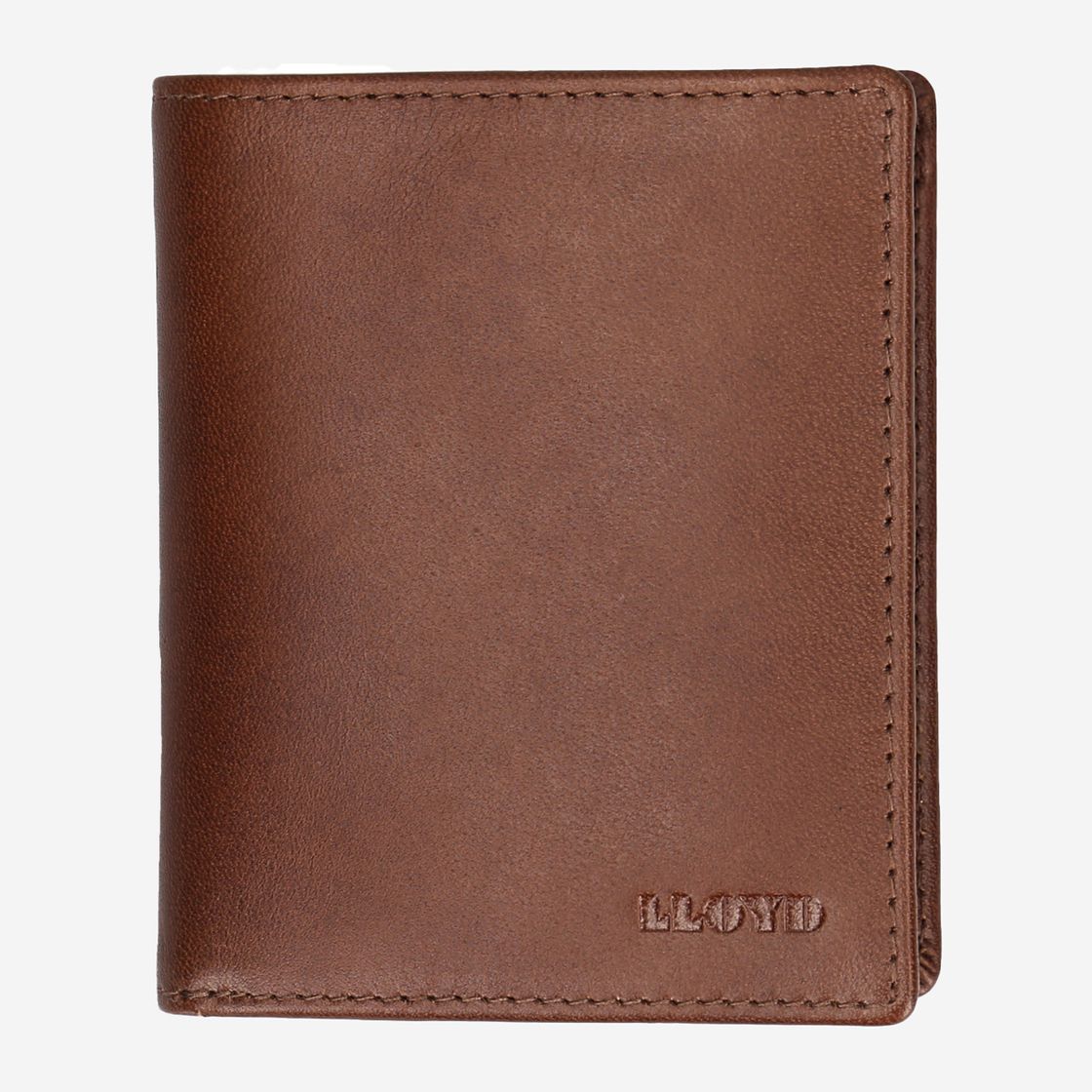 Lloyd Wallet upright - Brown - Rear view