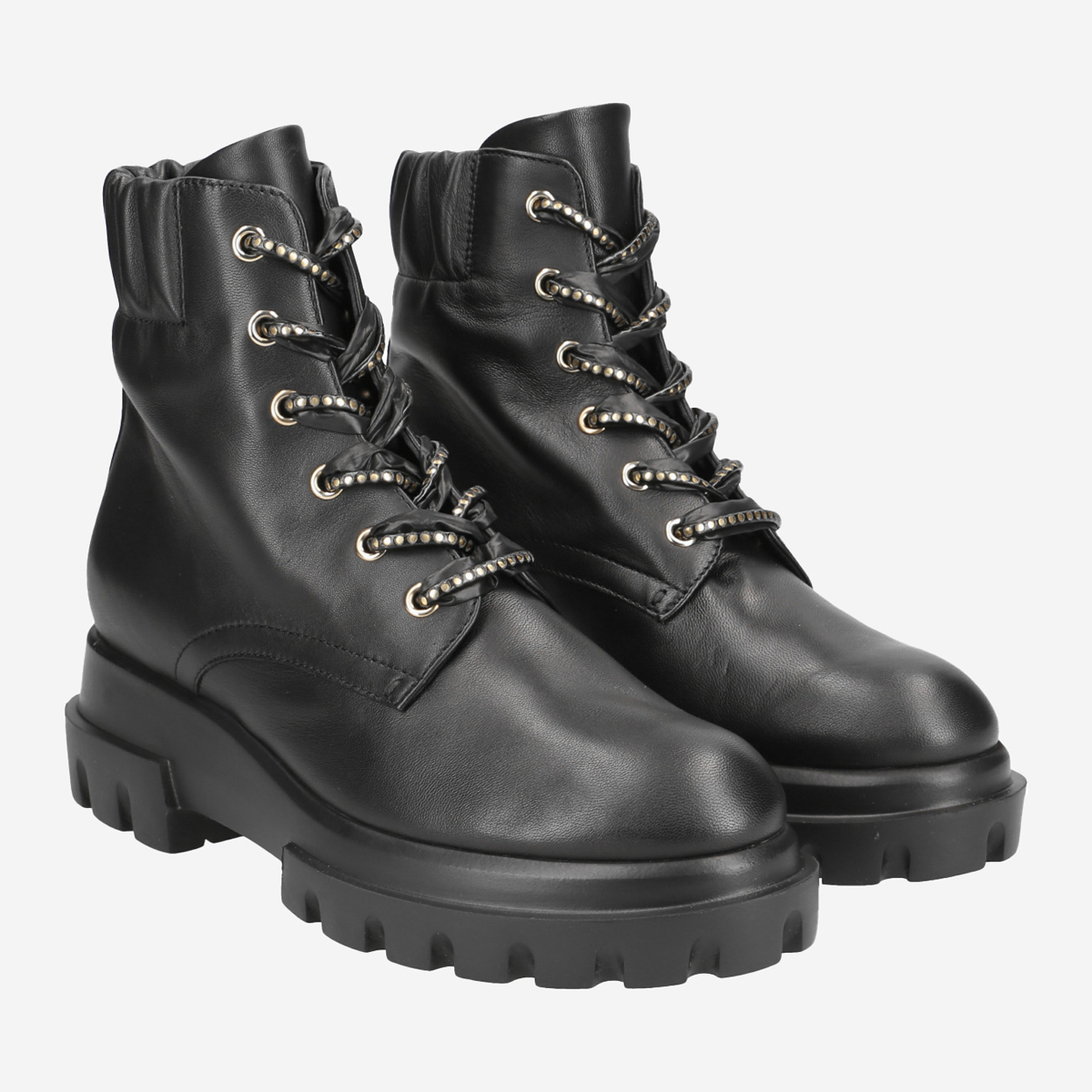 Agl leather biker outlet boot