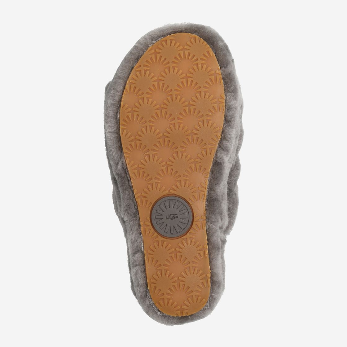 UGG australia FLUFF YEAH SLIDE - Grey - Top View