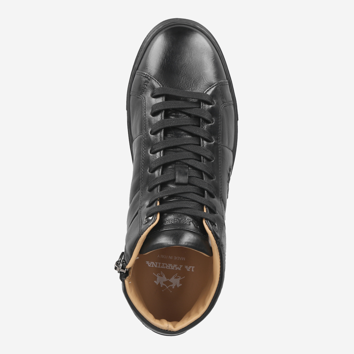 LIA LIDY TOP 黒　ブラック　black BLACK Men's Black leather lace-up shoes | The Kooples