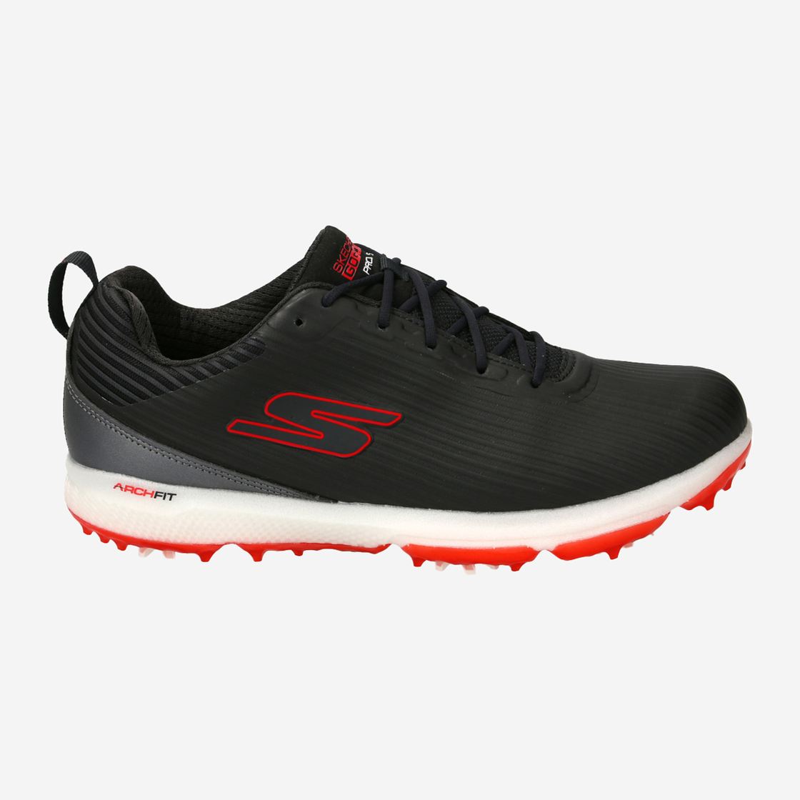 Skechers 214044 GO GOLF PRO 5 HYPER - Black - Rear View