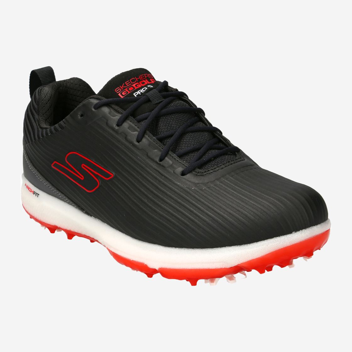 Skechers 214044 GO GOLF PRO 5 HYPER - Black - Front View