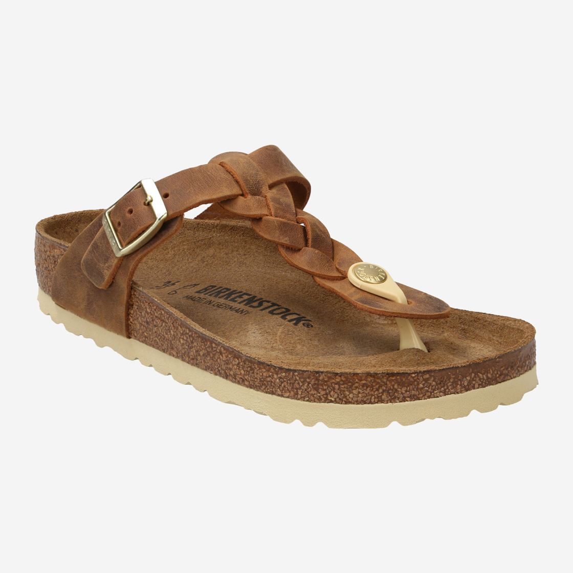 birkenstock GIZEH BRAIDED - Brown - Front view