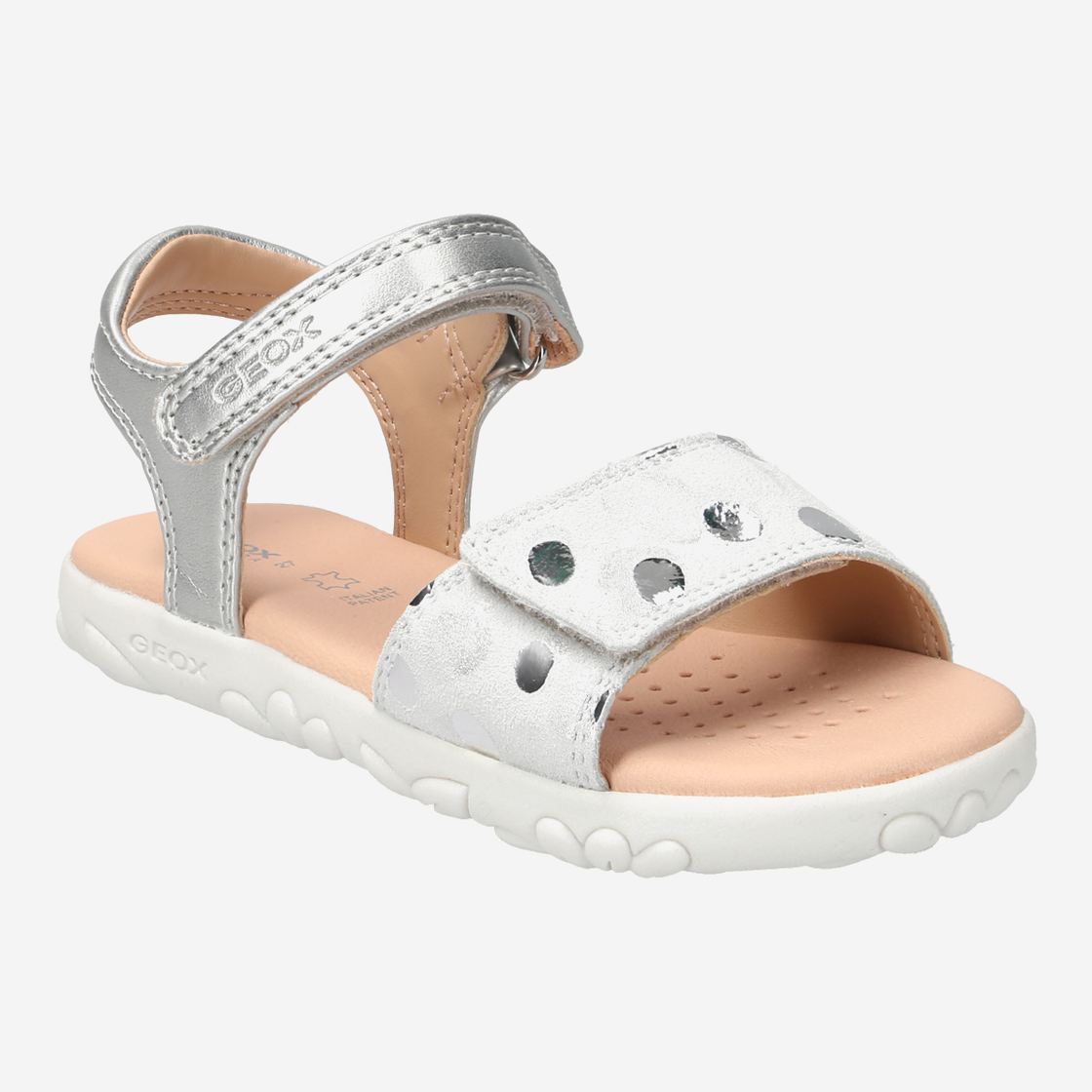 Geox SANDAL HAITI - Silver - Front View