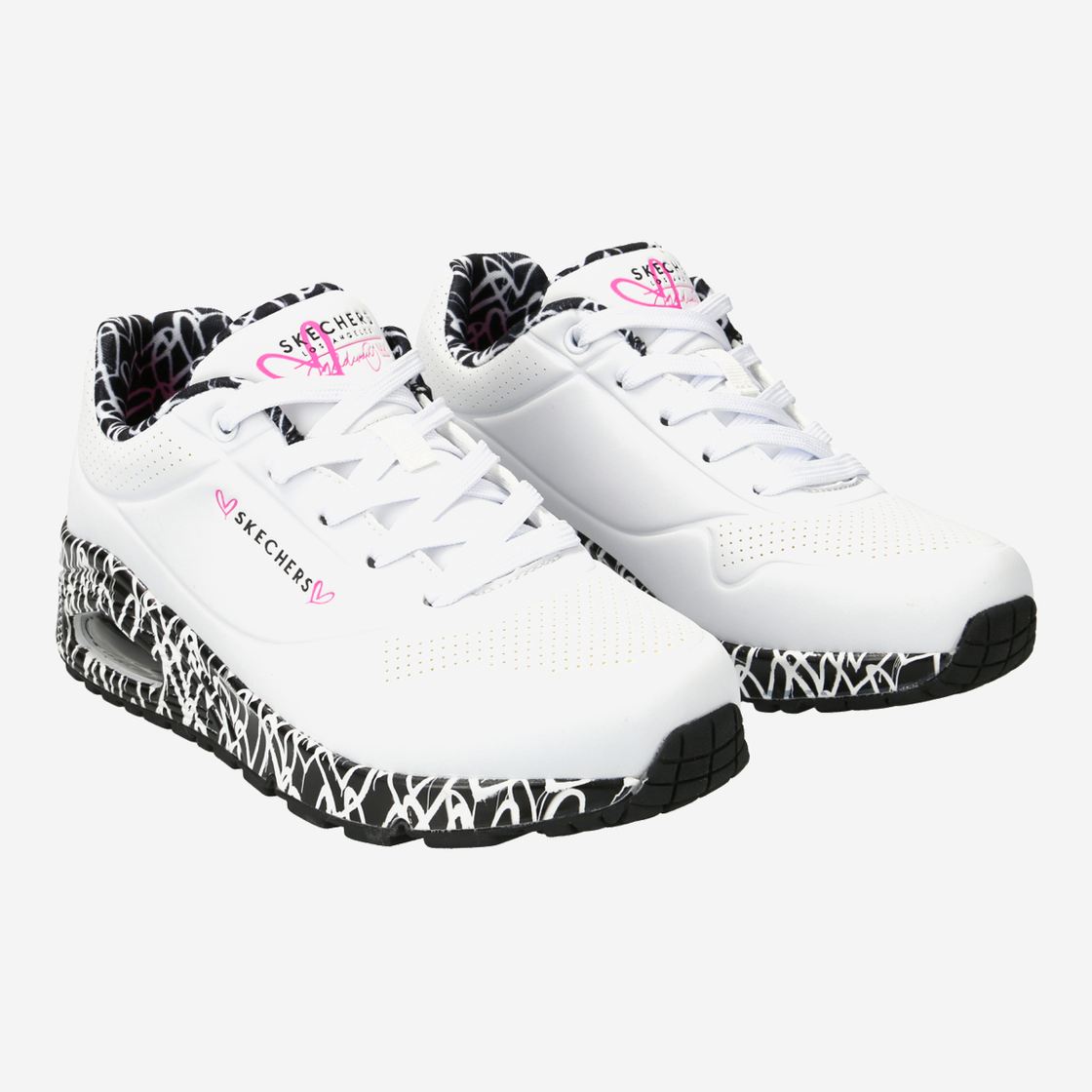 Skechers 155506 UNO LOVING - White - Side view