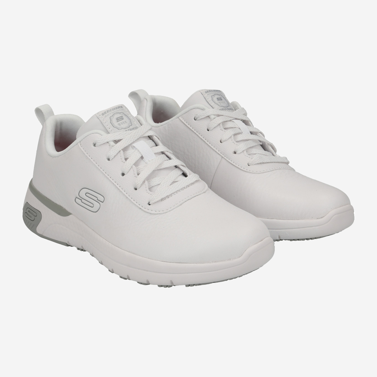 Skechers memory cheap foam white sneakers