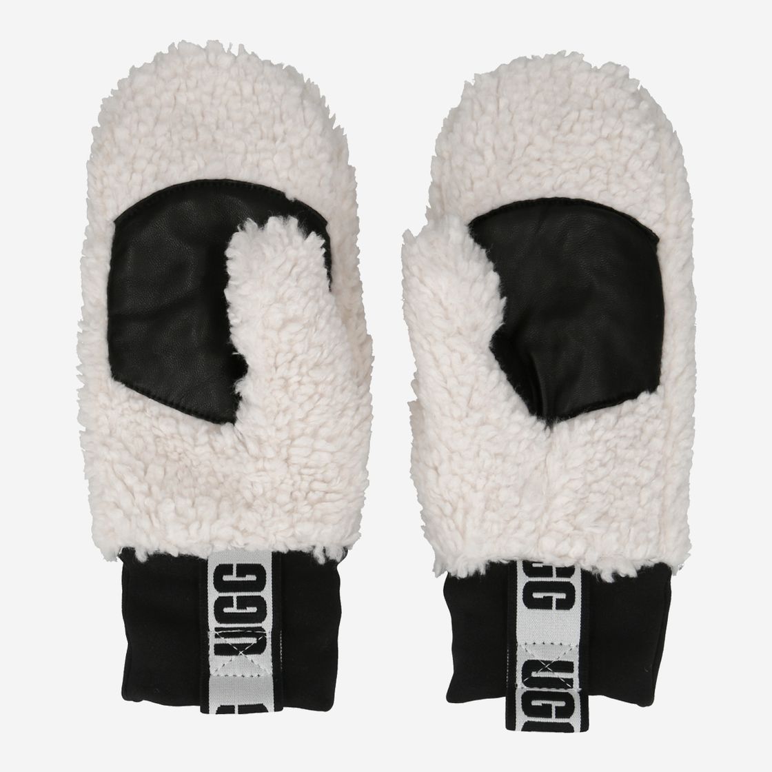 UGG australia mittens SHERPA - White - Rear View