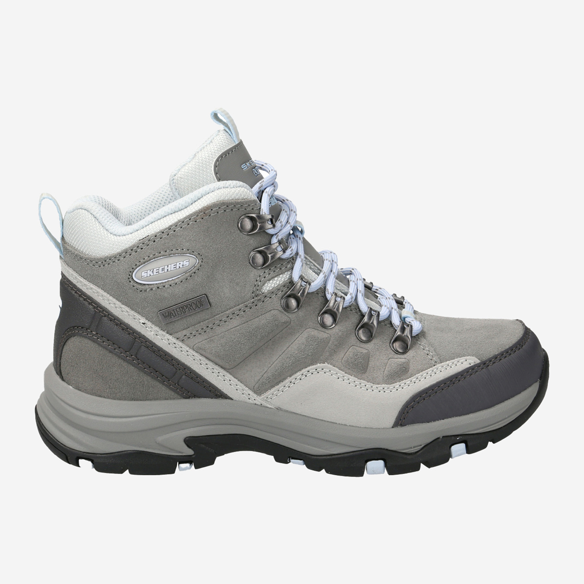 Gray skechers boots best sale