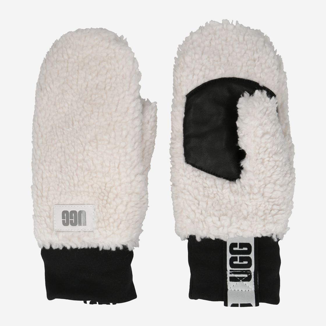 UGG australia mittens SHERPA - White - front view