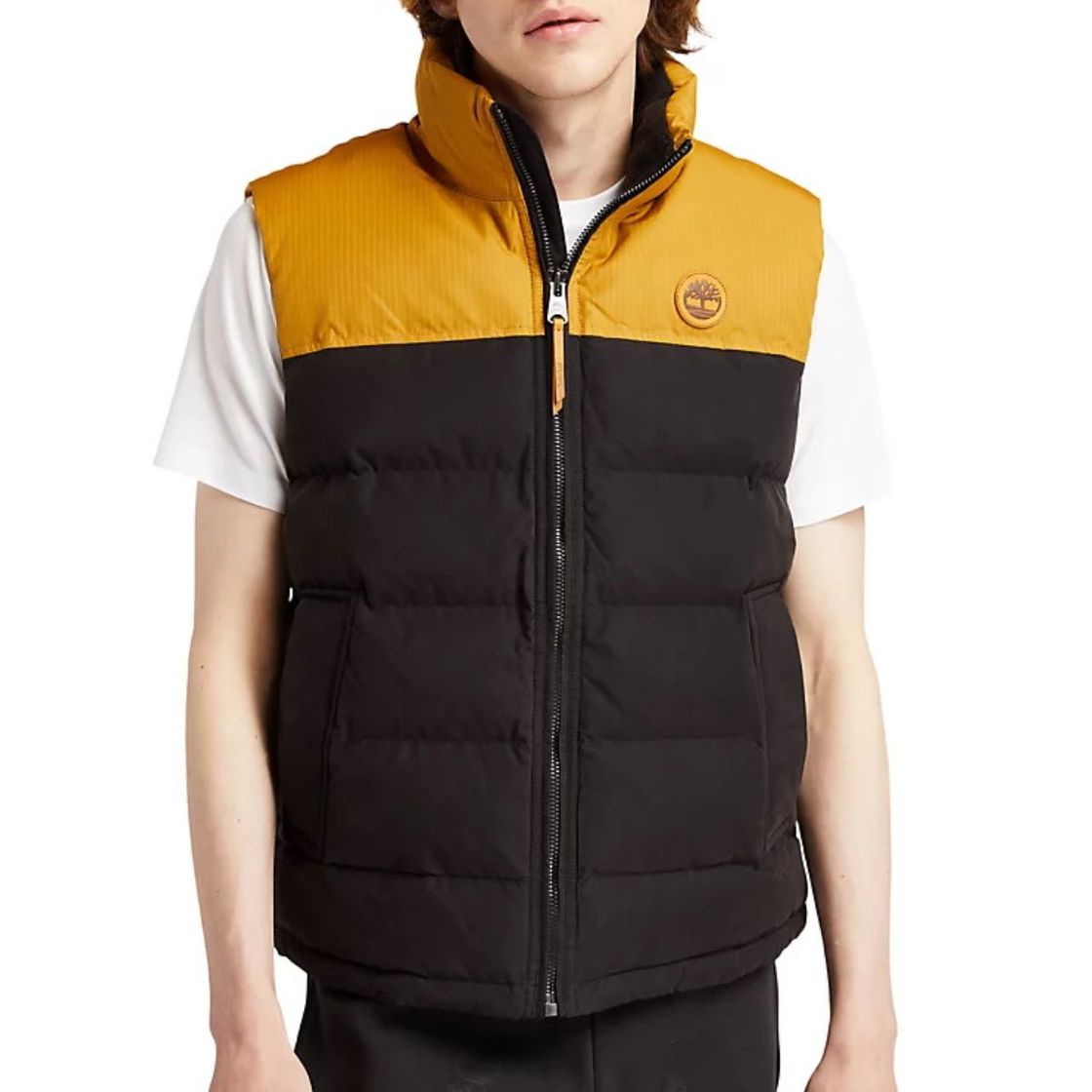 Timberland A22XM Welch Mnt Puffer Vest - Black, Combined - Front View