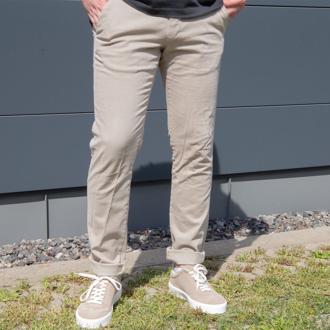 Mason's chino pants MBE130 - Beige - Front view