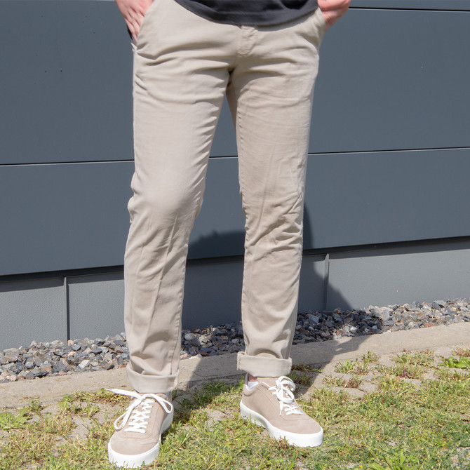 Mason's chino pants MBE130 - Beige - Front view