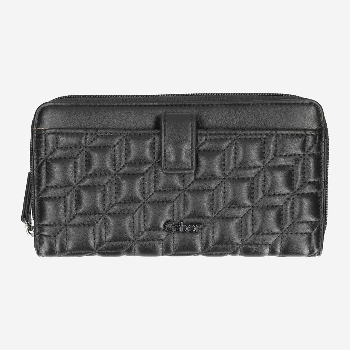 Gabor Hella Long Zip Wallet - Black - Top View