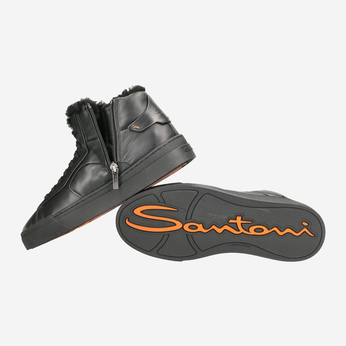 Santoni 21557 N01 - Black - Top view