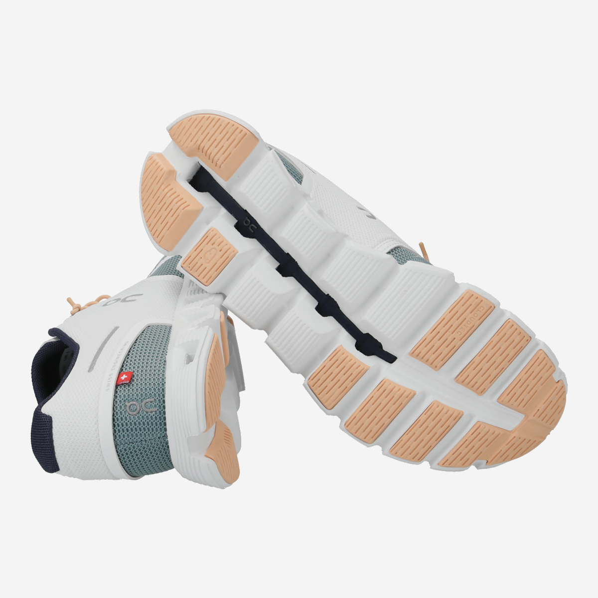 On 69.98856 Cloud Push Sneakers in white,combined buy online
