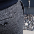 Mason's Torino Jog chino pants Glenchec - Gray - Top view