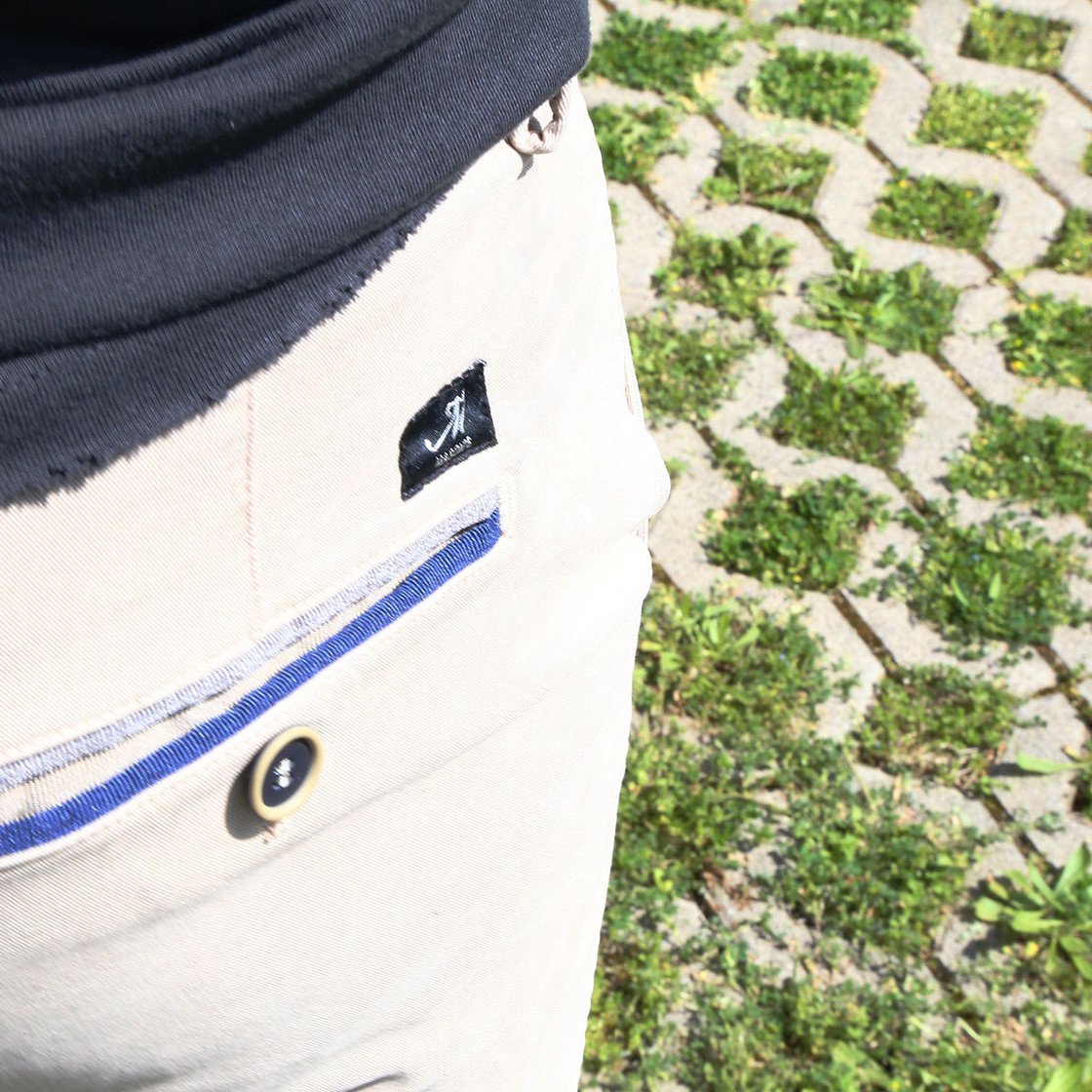 Mason's chino pants MBE130 - Beige - Top view