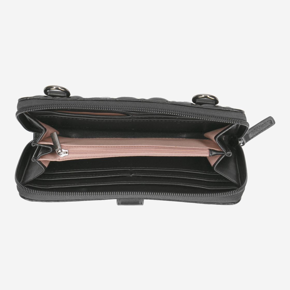 Gabor Hella Long Zip Wallet - Black - Top View