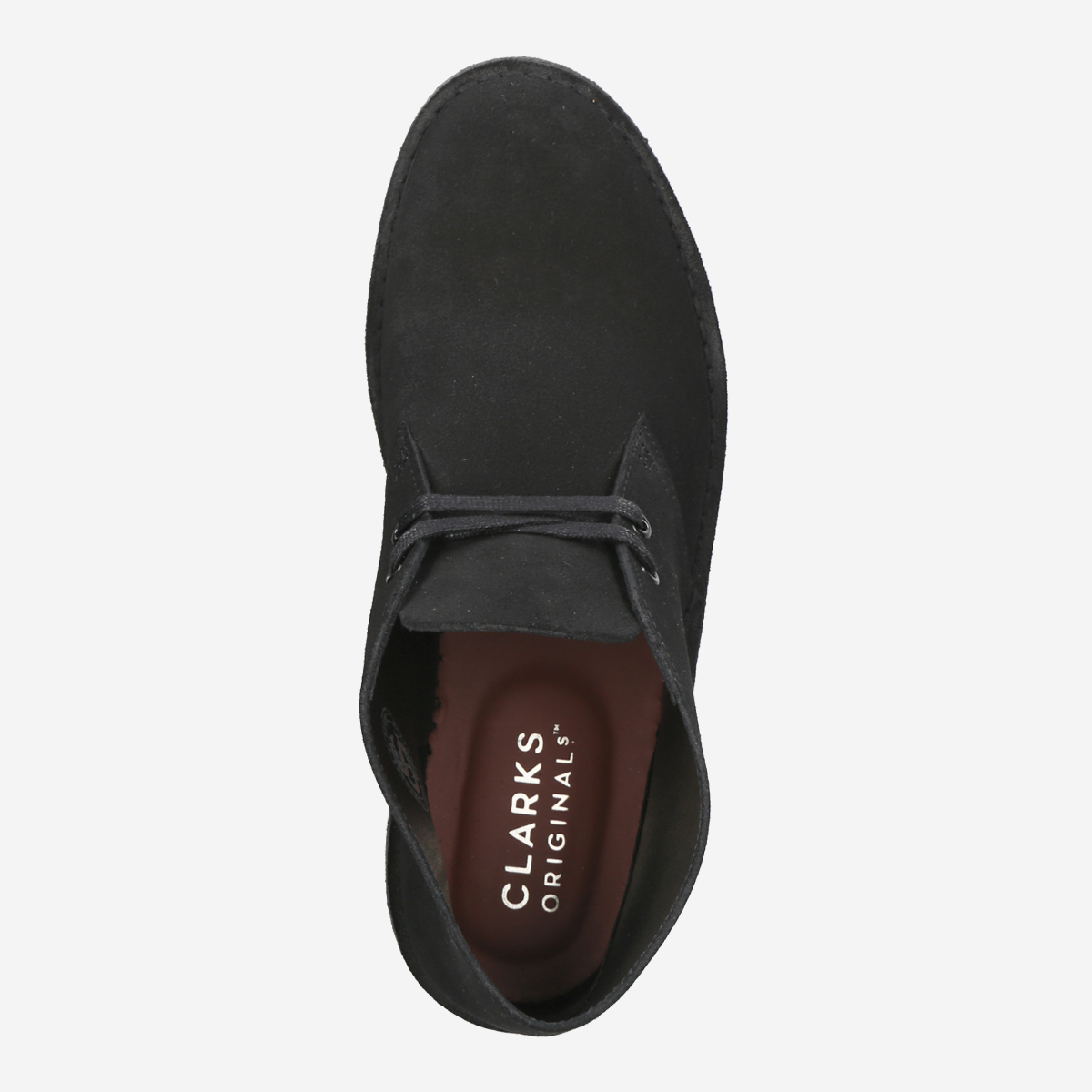 Clarks original black suede orders desert shoes